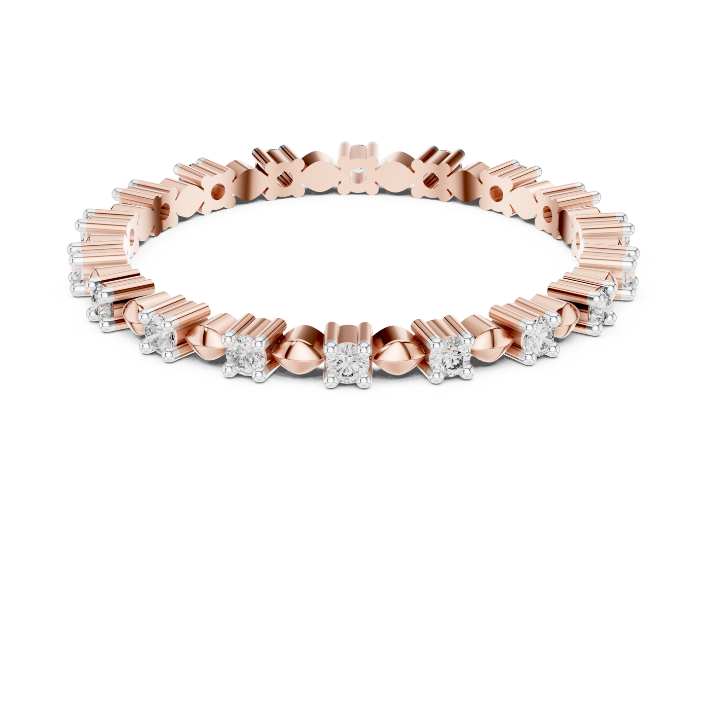 Golden Harmony Lab-Grown Diamond Eternity Band
