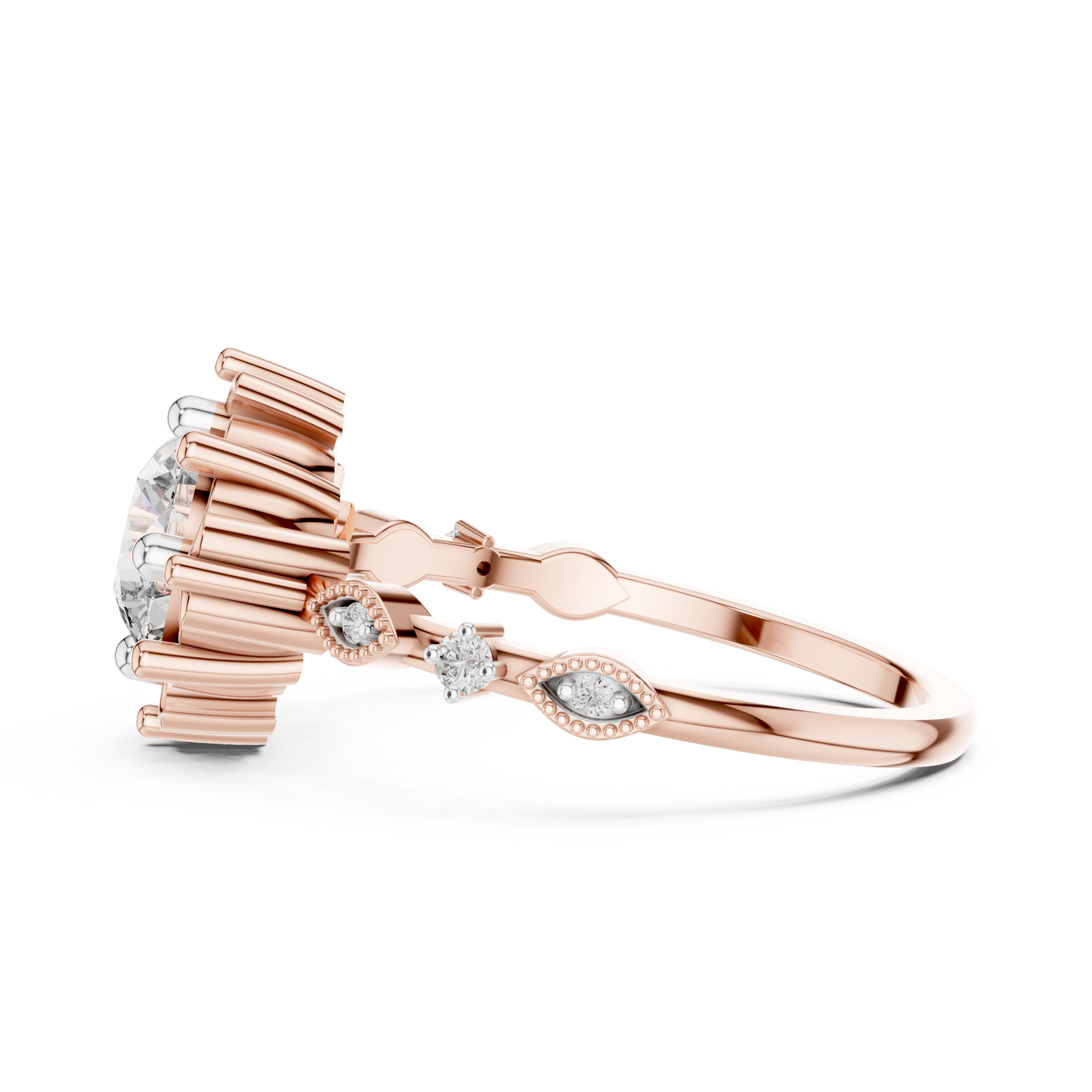 Regal Fleur Lab-Grown Diamond Ring