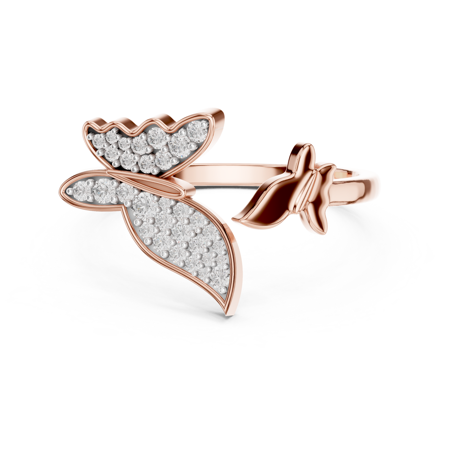 Butterfly Grace Lab-Grown Diamond Open Band