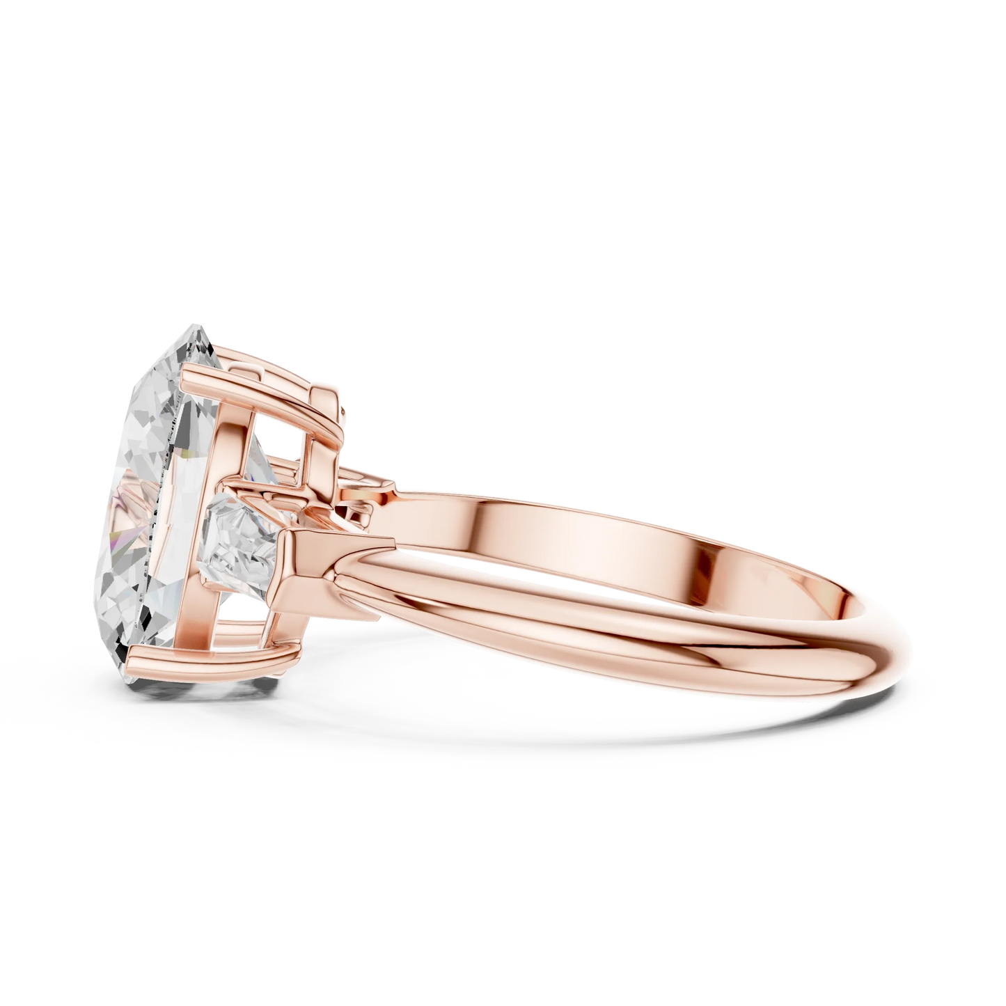 Sorrento Oval Diamond Three-Stone Ring