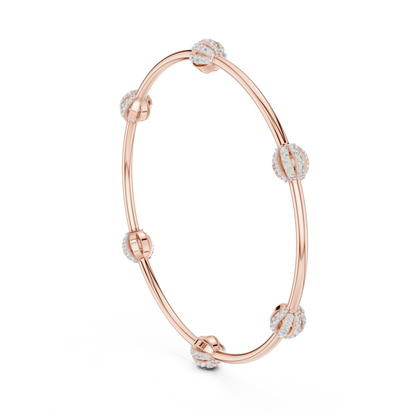 Celestial Orbit Lab-Grown Diamond Bangle Bracelet