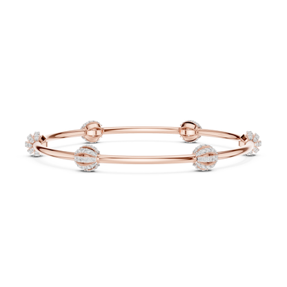 Celestial Orbit Lab-Grown Diamond Bangle Bracelet