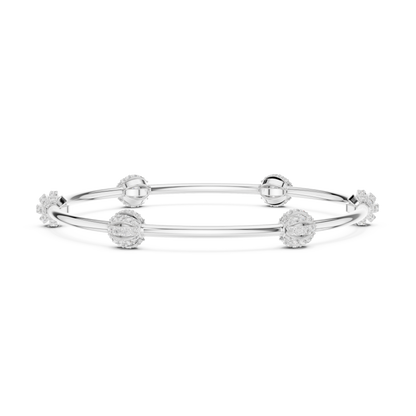 Celestial Orbit Lab-Grown Diamond Bangle Bracelet