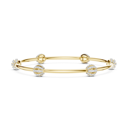 Celestial Orbit Lab-Grown Diamond Bangle Bracelet