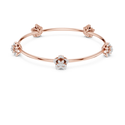 Blooming Grace Lab-Grown Diamond Bangle Bracelet