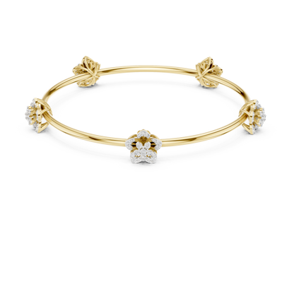 Blooming Grace Lab-Grown Diamond Bangle Bracelet