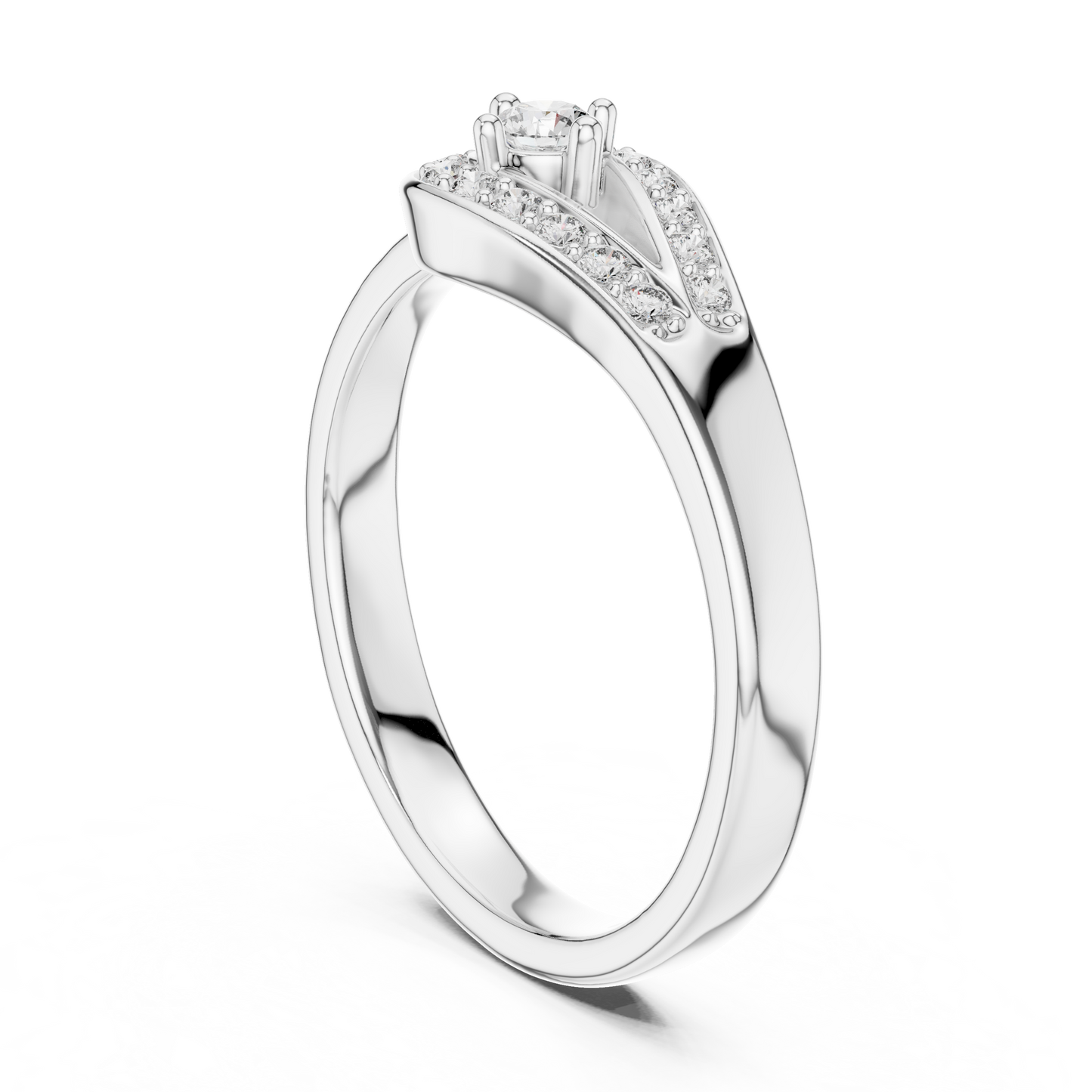 Golden Embrace Halo Lab-Grown Diamond Ring