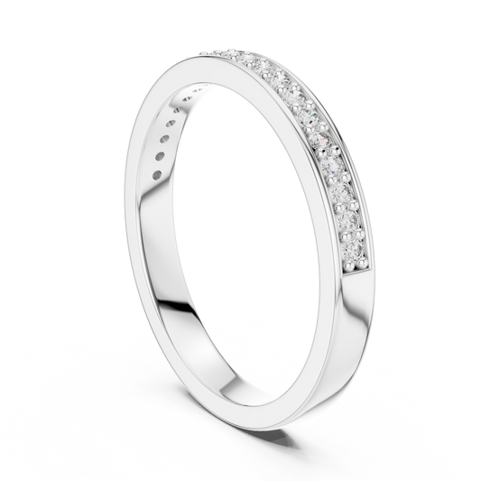 Pure Line Lab-Grown Diamond Wedding Band