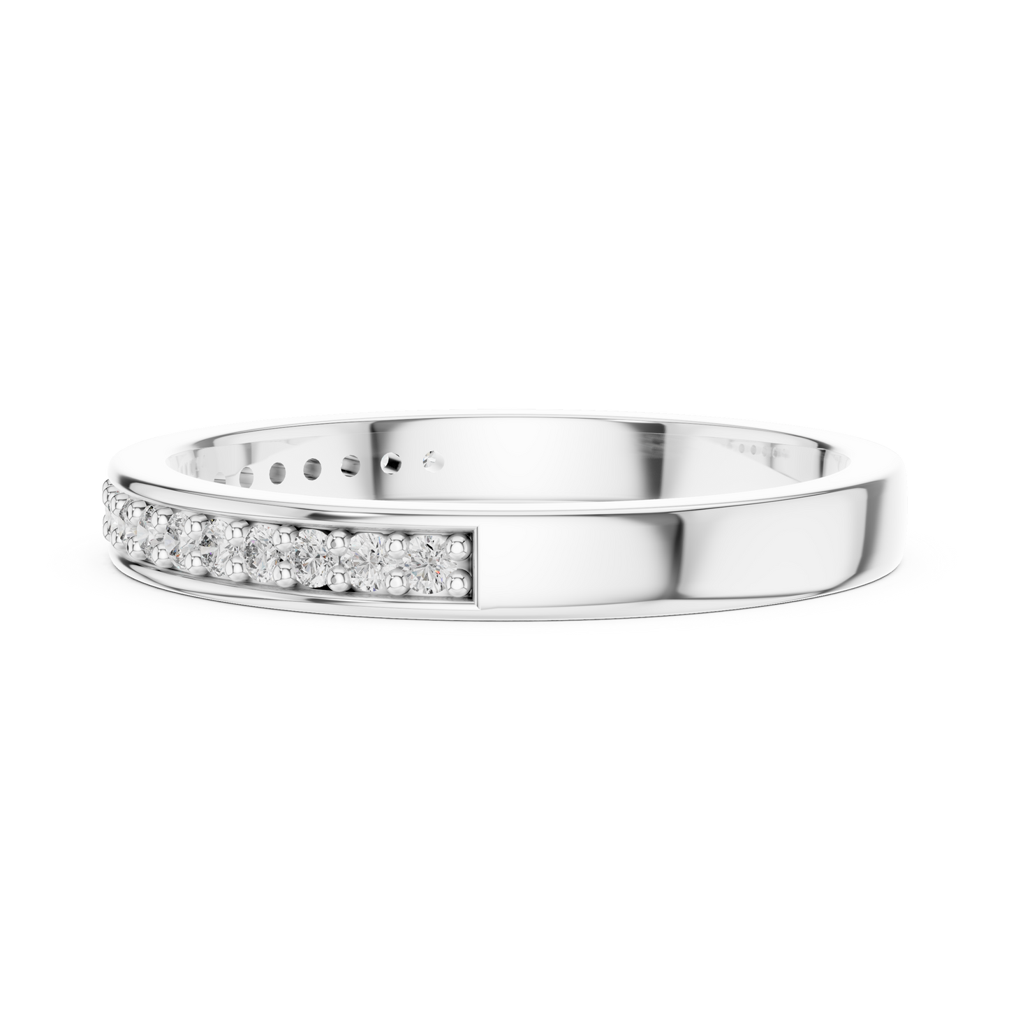 Pure Line Lab-Grown Diamond Wedding Band