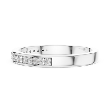 Pure Line Lab-Grown Diamond Wedding Band