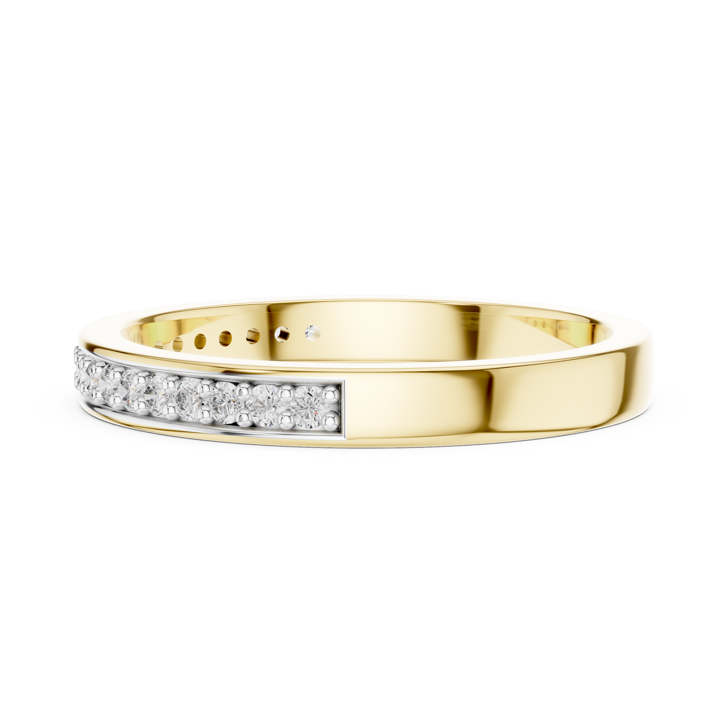 Pure Line Lab-Grown Diamond Wedding Band