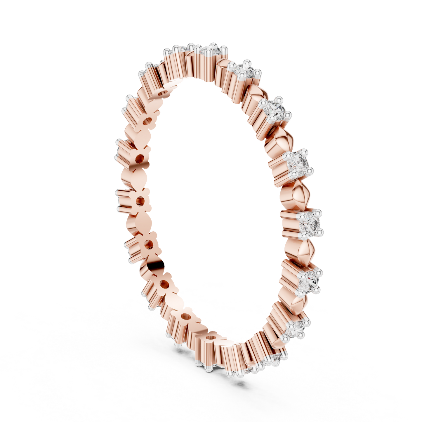 Golden Harmony Lab-Grown Diamond Eternity Band