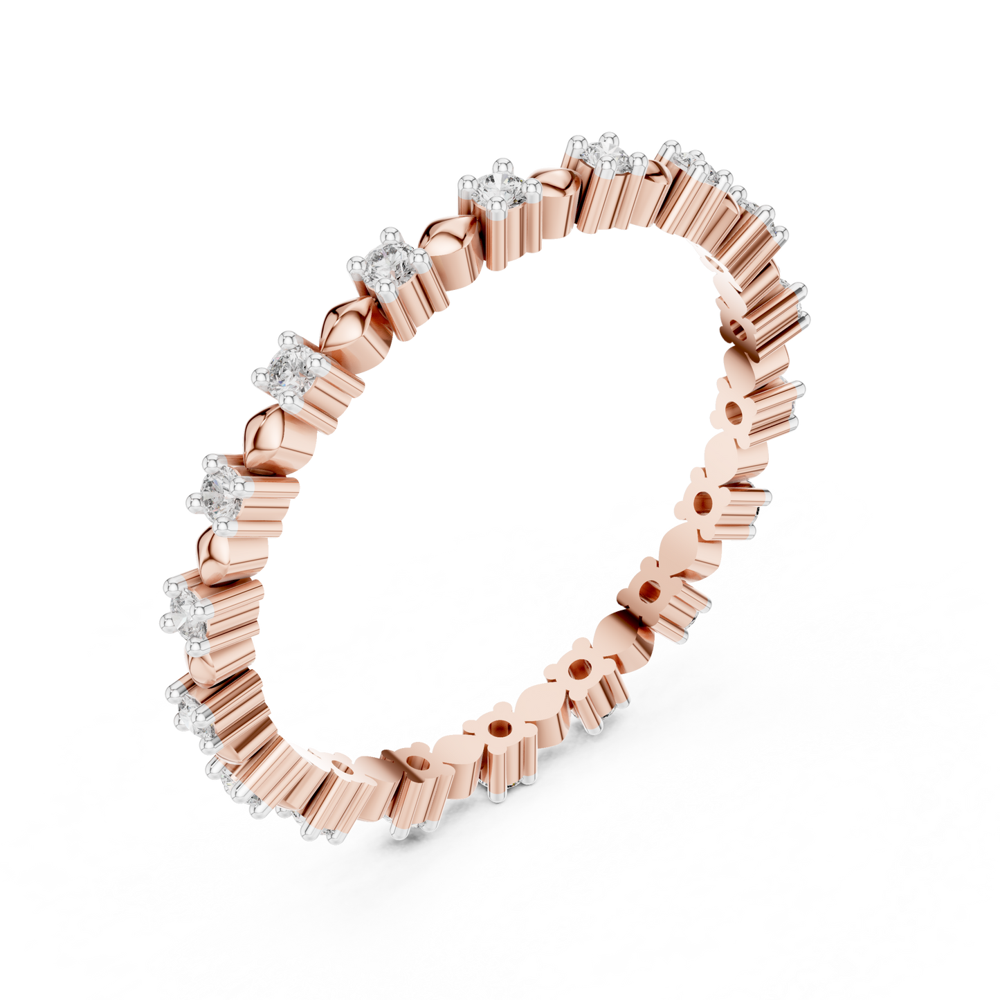 Golden Harmony Lab-Grown Diamond Eternity Band