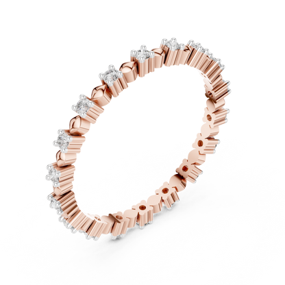 Golden Harmony Lab-Grown Diamond Eternity Band