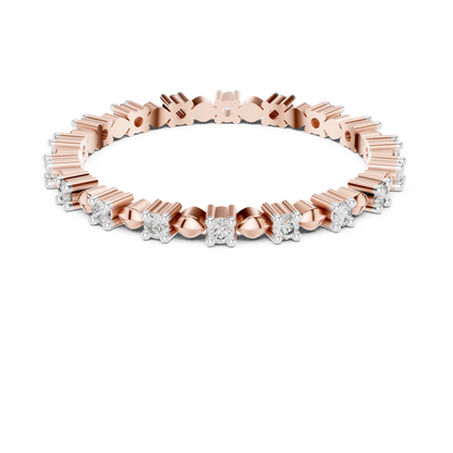 Golden Harmony Lab-Grown Diamond Eternity Band