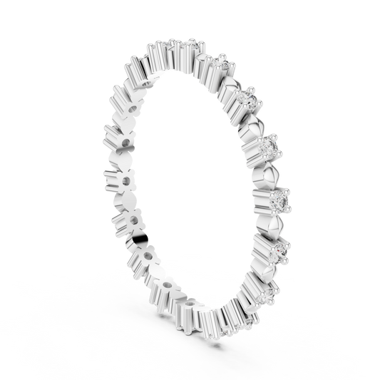 Golden Harmony Lab-Grown Diamond Eternity Band