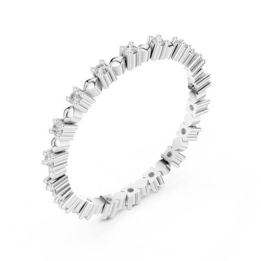 Golden Harmony Lab-Grown Diamond Eternity Band