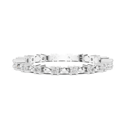 Golden Harmony Lab-Grown Diamond Eternity Band