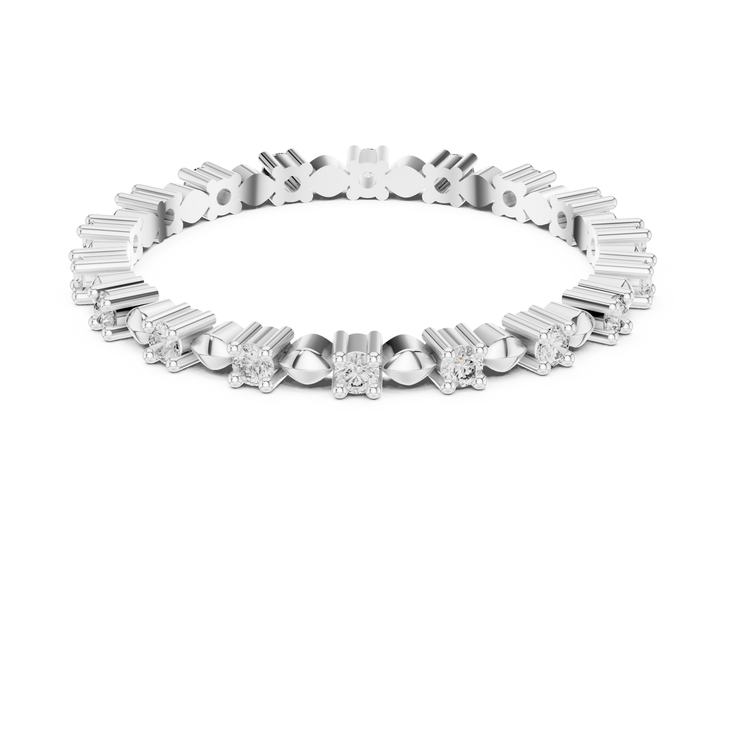 Golden Harmony Lab-Grown Diamond Eternity Band
