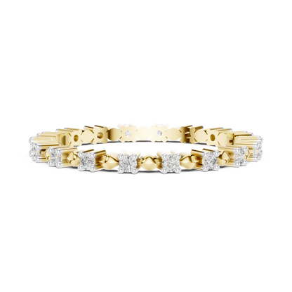 Golden Harmony Lab-Grown Diamond Eternity Band