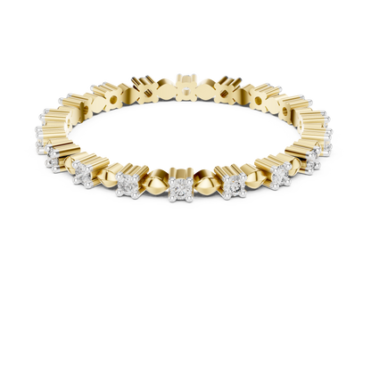 Golden Harmony Lab-Grown Diamond Eternity Band