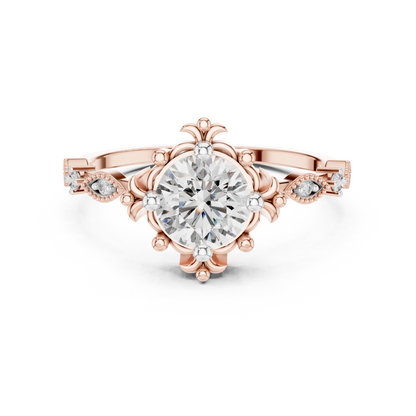 Regal Fleur Lab-Grown Diamond Ring