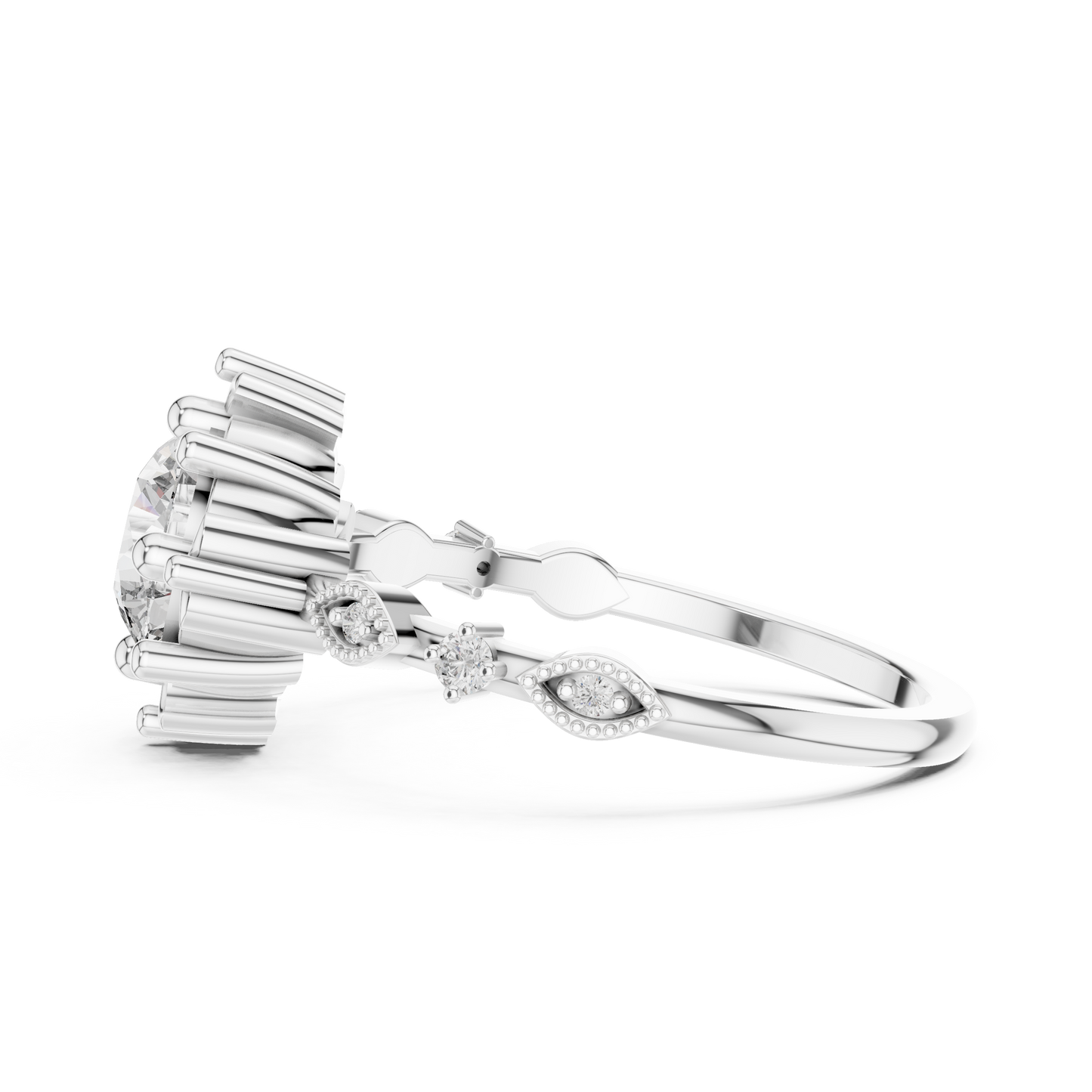 Regal Fleur Lab-Grown Diamond Ring