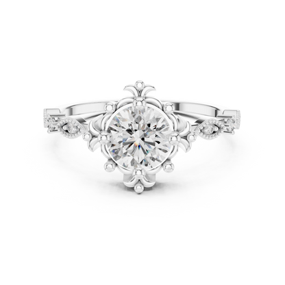Regal Fleur Lab-Grown Diamond Ring