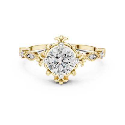 Regal Fleur Lab-Grown Diamond Ring