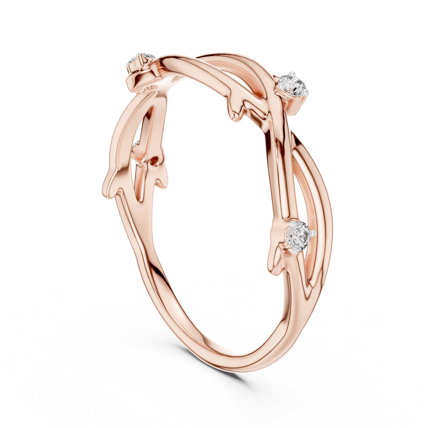 Golden Vine Lab-Grown Diamond Band
