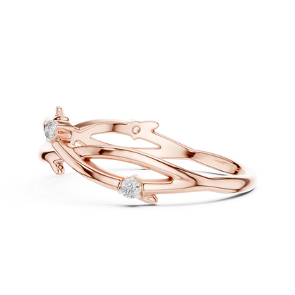 Golden Vine Lab-Grown Diamond Band