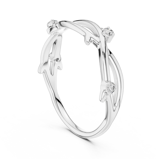 Golden Vine Lab-Grown Diamond Band