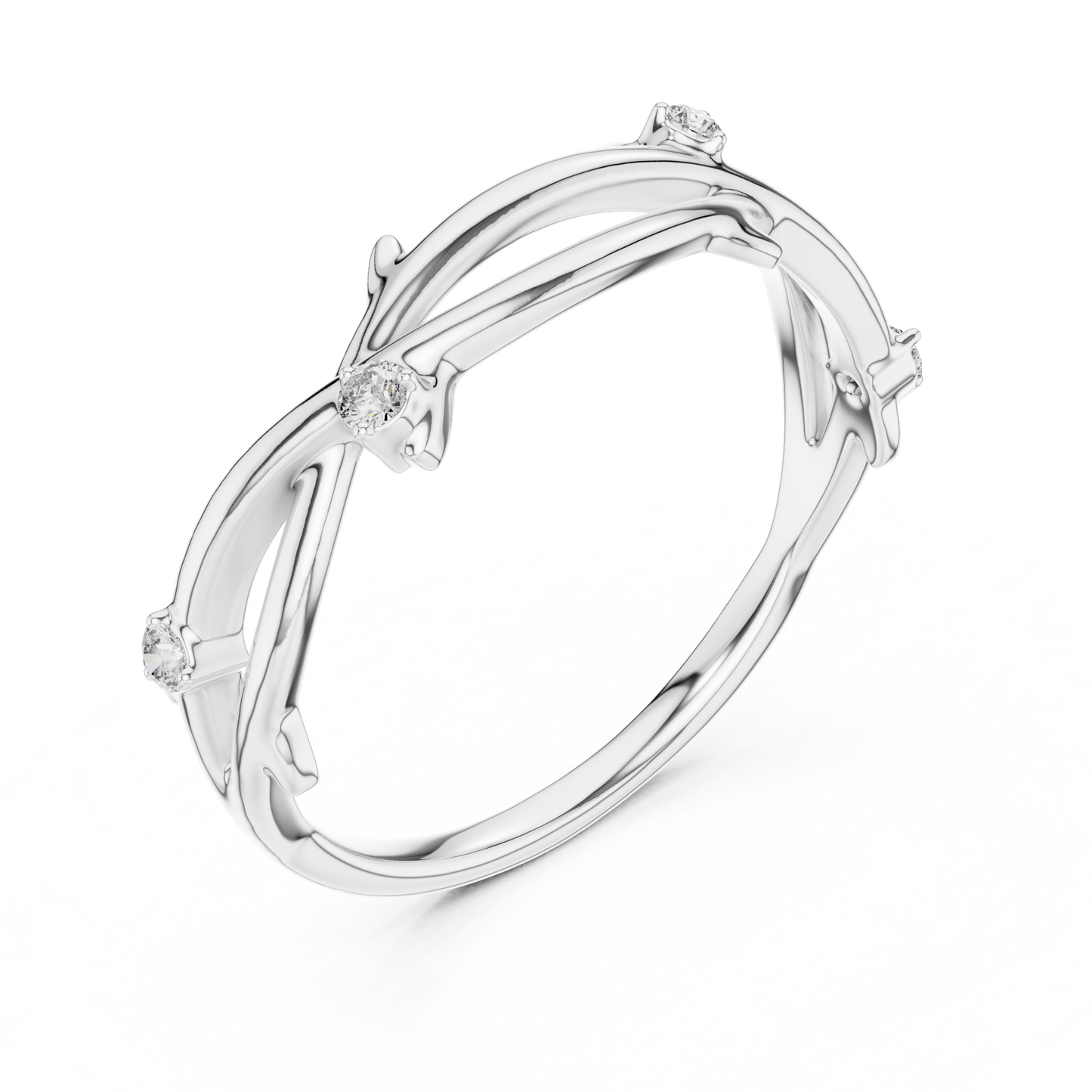 Golden Vine Lab-Grown Diamond Band