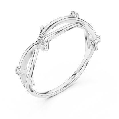 Golden Vine Lab-Grown Diamond Band