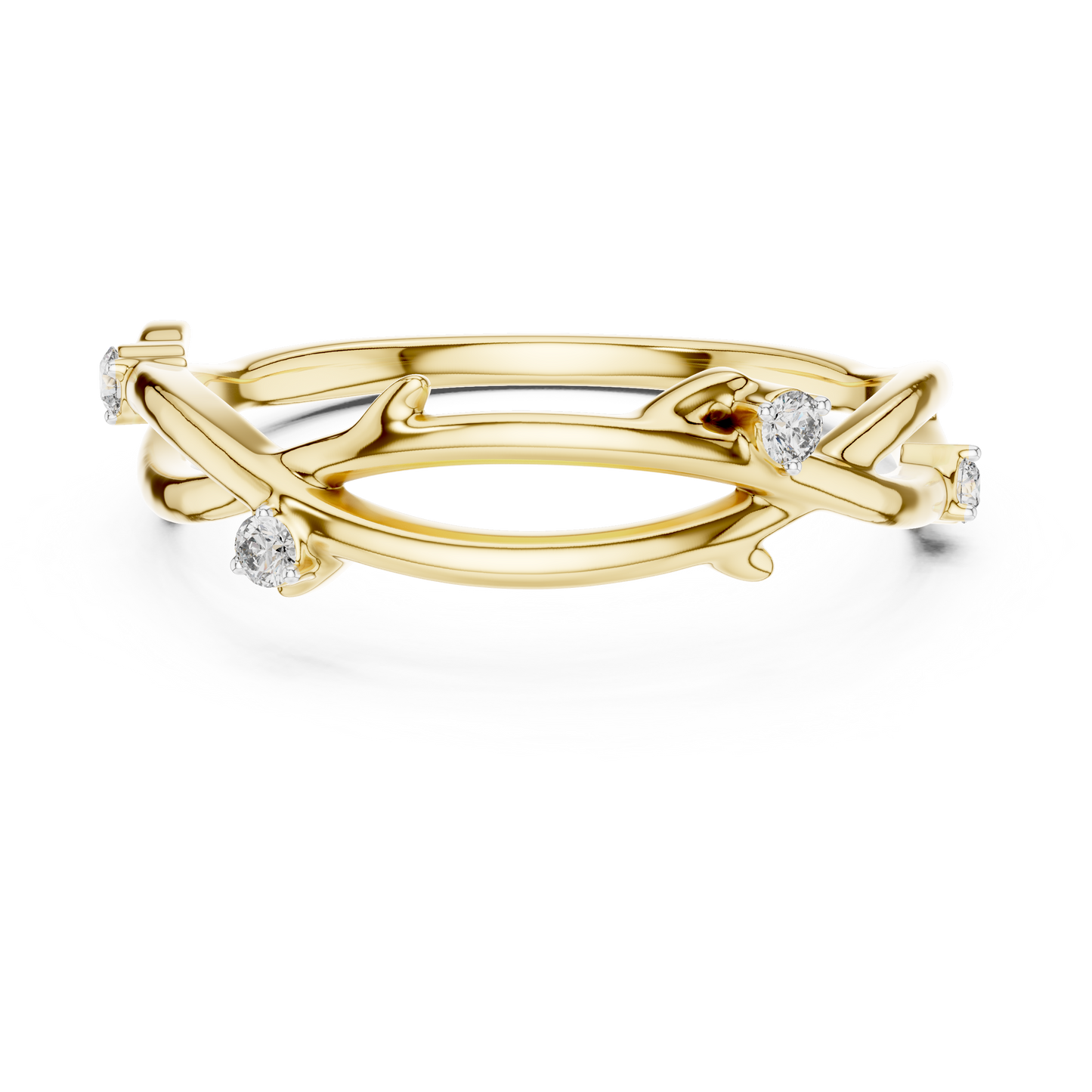 Golden Vine Lab-Grown Diamond Band