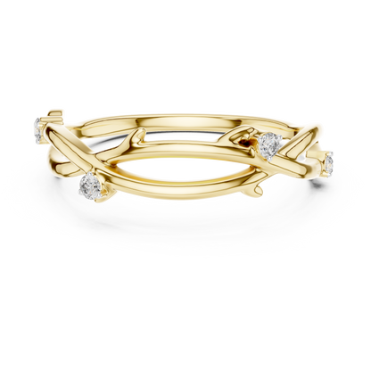 Golden Vine Lab-Grown Diamond Band
