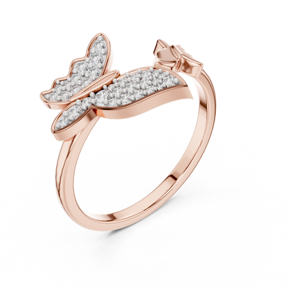 Butterfly Grace Lab-Grown Diamond Open Band