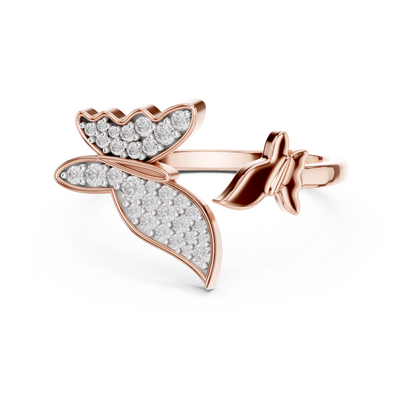Butterfly Grace Lab-Grown Diamond Open Band