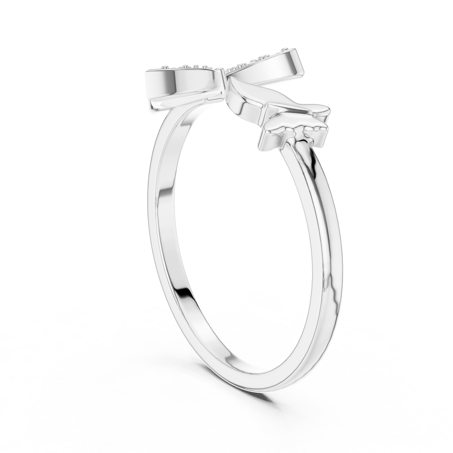Butterfly Grace Lab-Grown Diamond Open Band