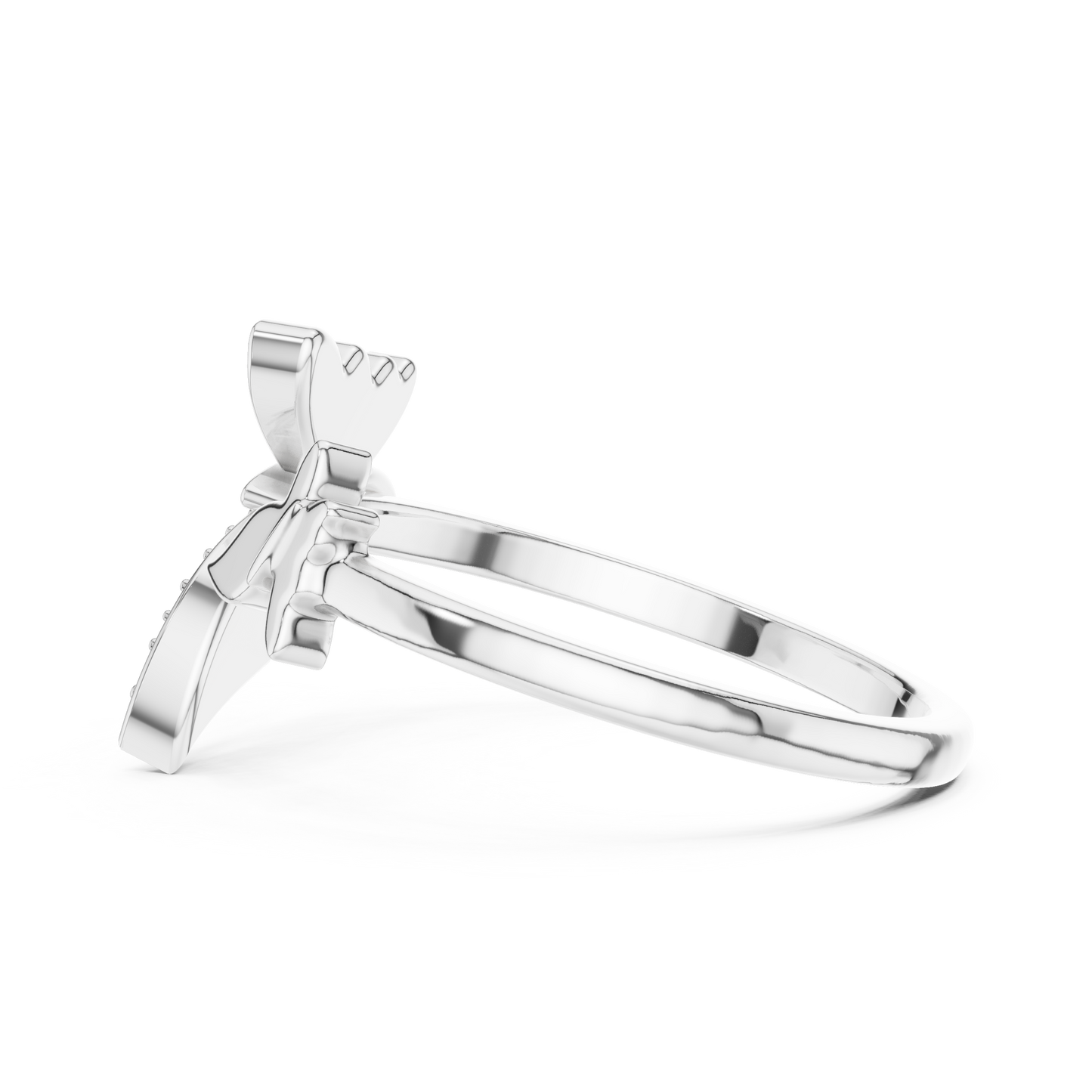 Butterfly Grace Lab-Grown Diamond Open Band