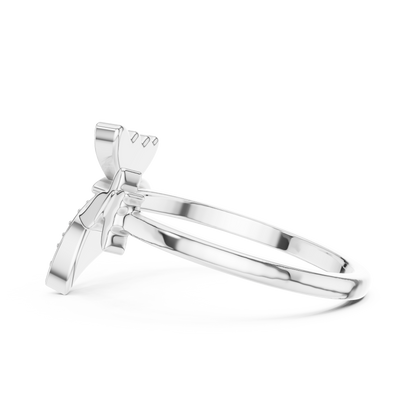Butterfly Grace Lab-Grown Diamond Open Band
