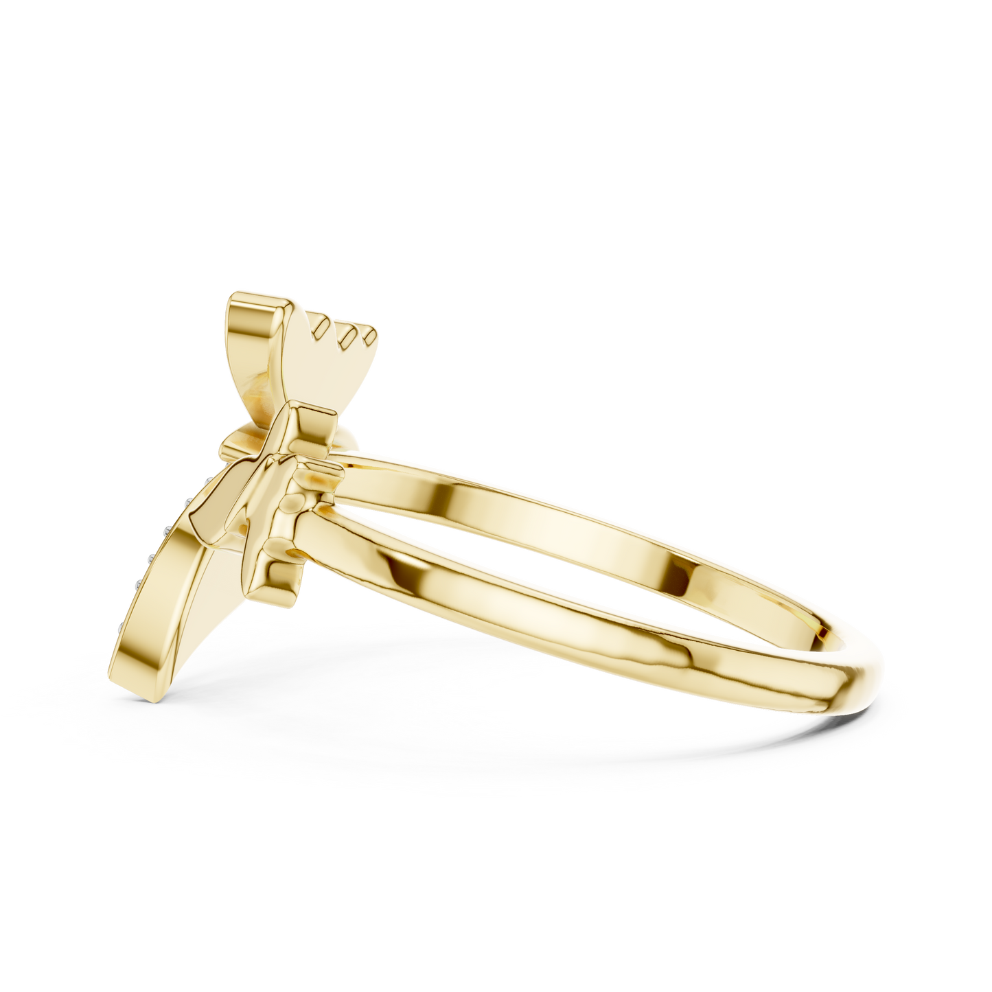 Butterfly Grace Lab-Grown Diamond Open Band