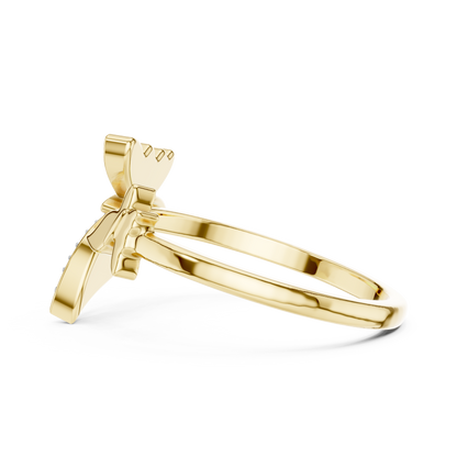 Butterfly Grace Lab-Grown Diamond Open Band