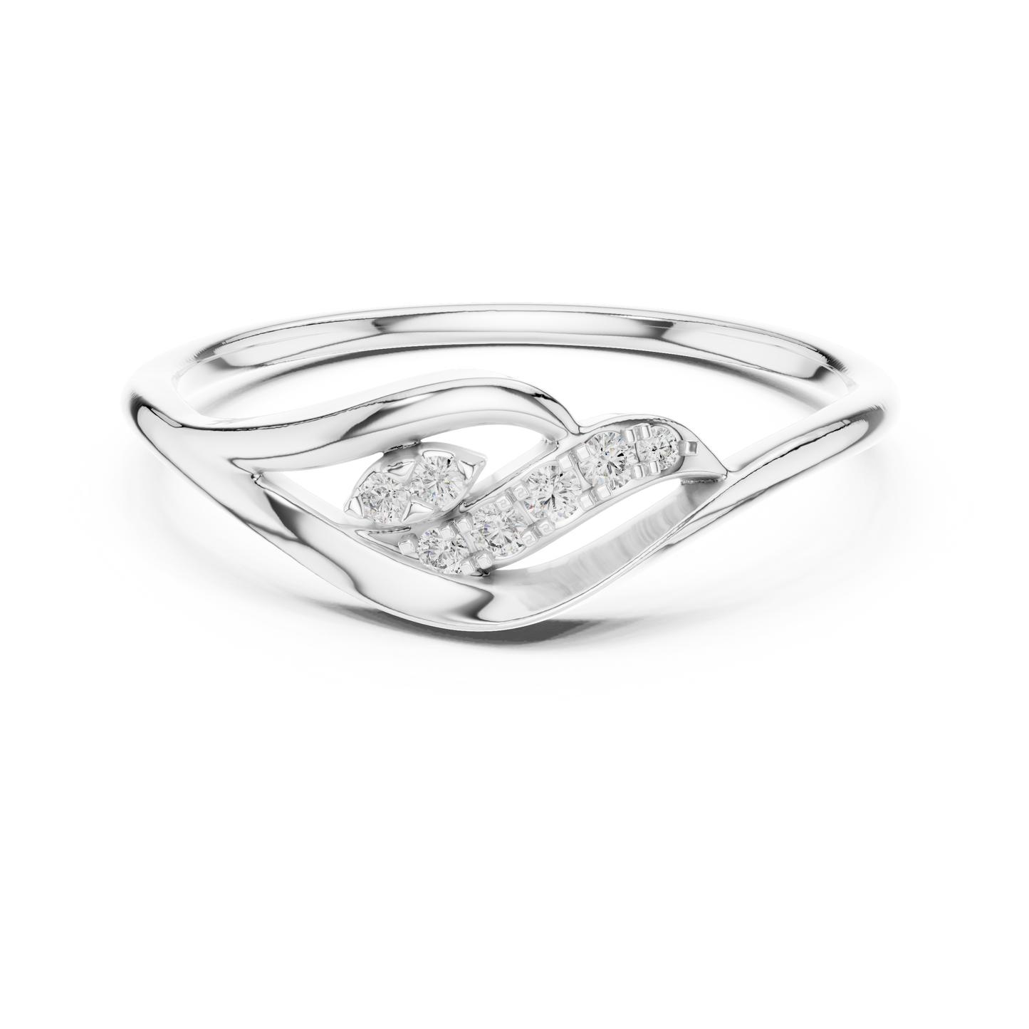 Flowing Harmony Lab-Grown Diamond Ring
