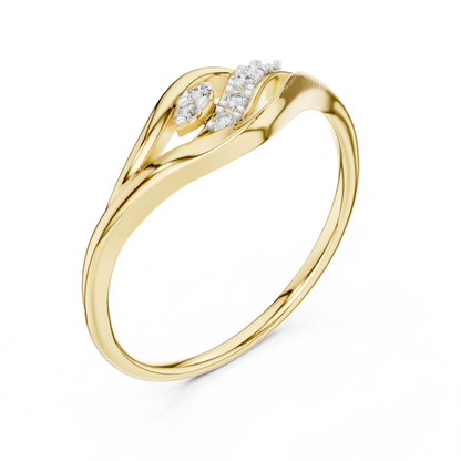 Flowing Harmony Lab-Grown Diamond Ring
