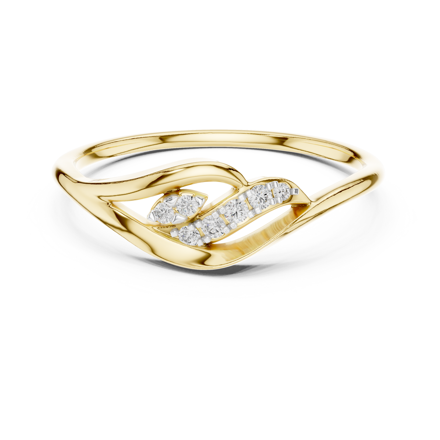 Flowing Harmony Lab-Grown Diamond Ring