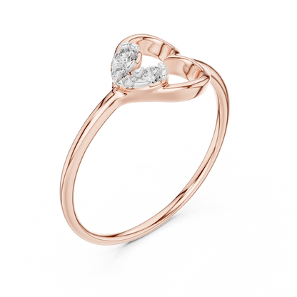 Open Heart Glow Lab-Grown Diamond Ring