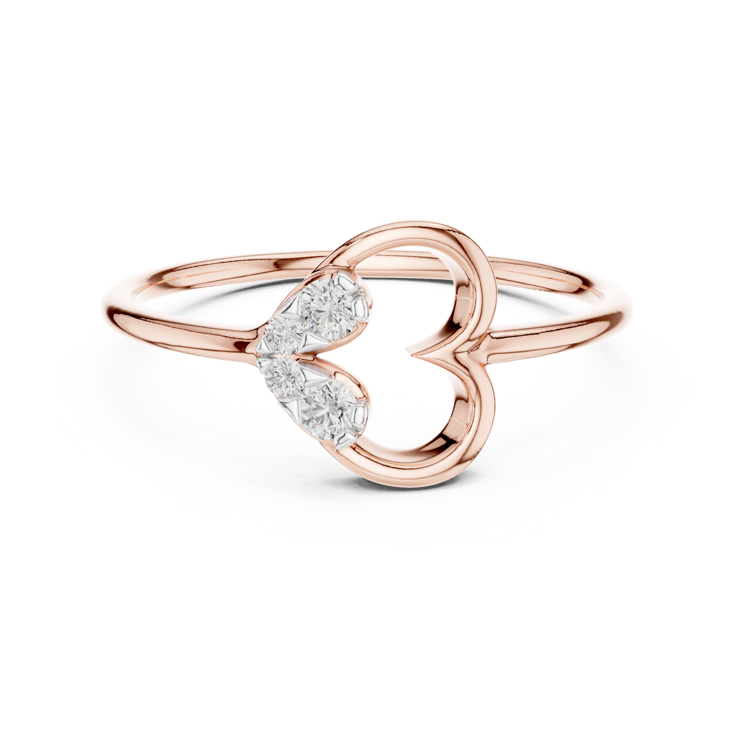 Open Heart Glow Lab-Grown Diamond Ring