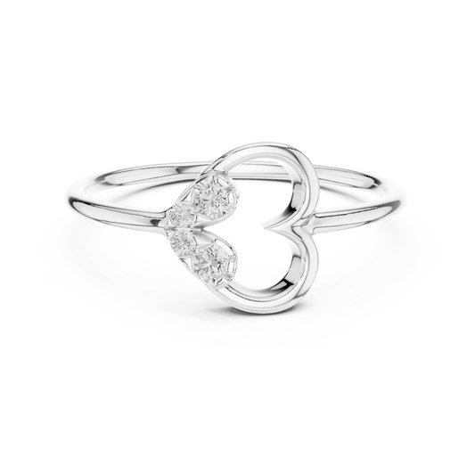 Open Heart Glow Lab-Grown Diamond Ring