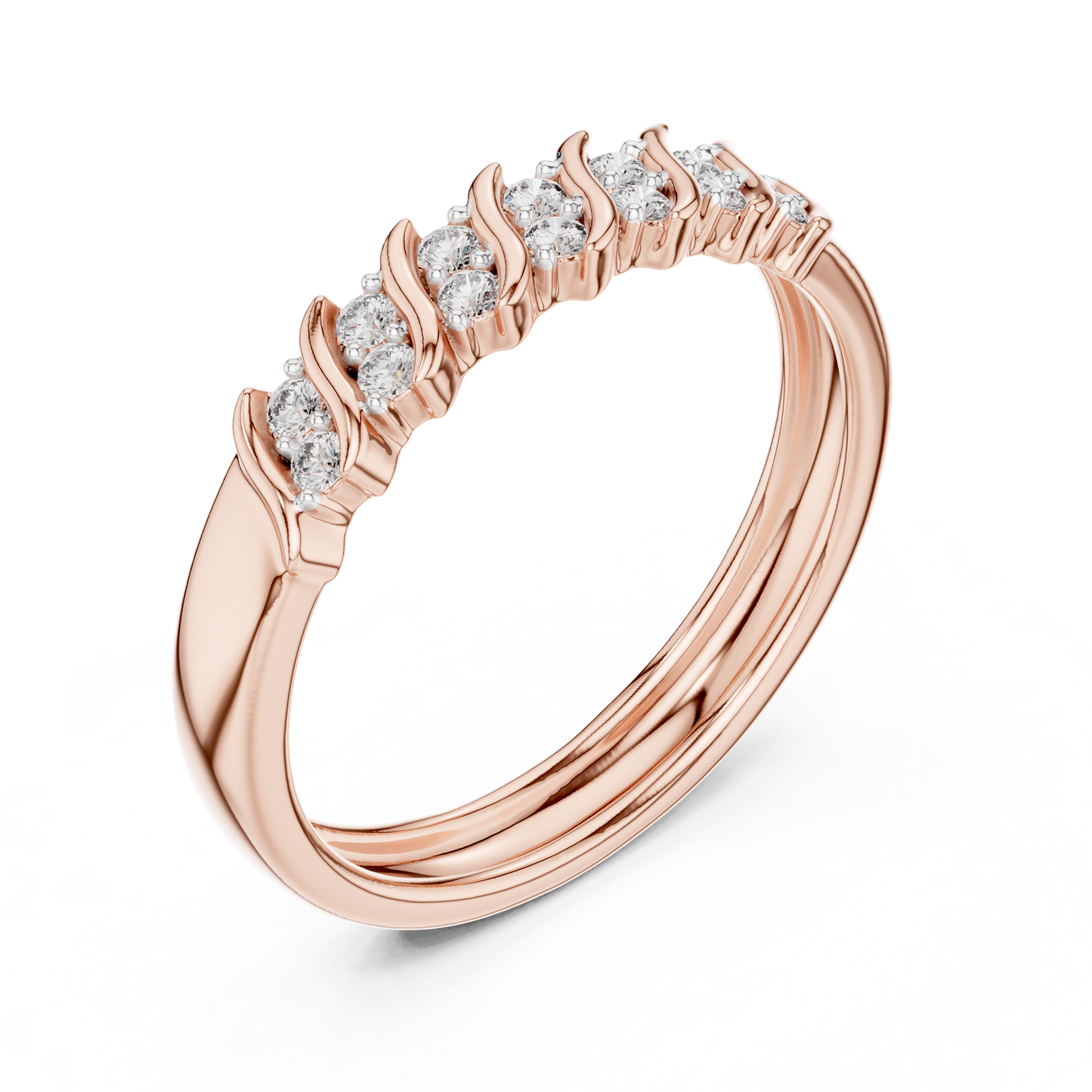 Wavecrest Lab-Grown Diamond Band